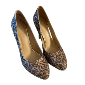 Nine West Rocha Sexy Platform Pump Heel Glitter